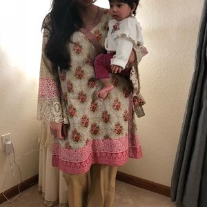 Size L Limelight angrakha style Kurta Kameez